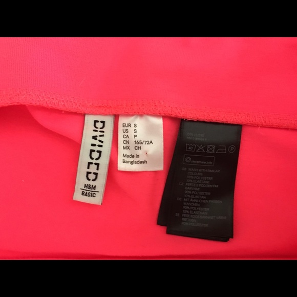 Basic Neon Pink H&M Skirt - Picture 2 of 2